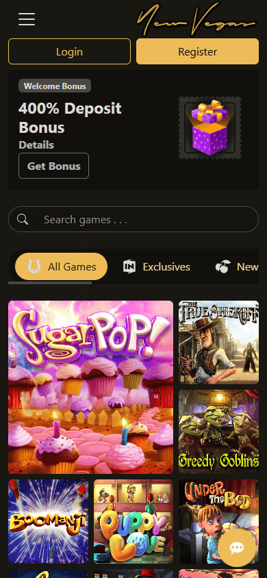 NewVegas Casino Mobile screenshot